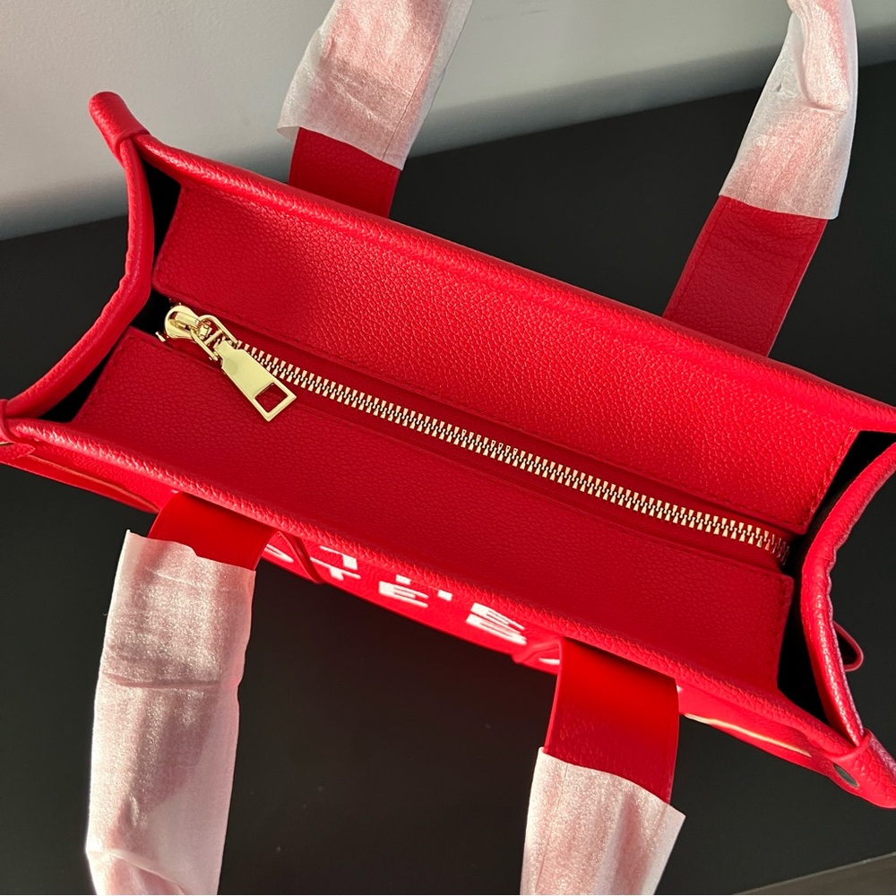 NEW Small The Tote Bag Red and Black Purse Crossbody - Picture 13 of 16